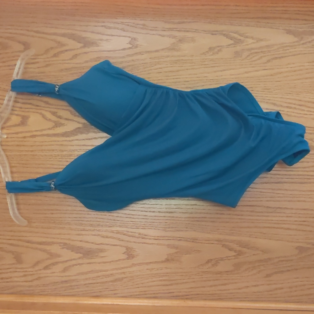 Miracle suit, one piece, teal color size 12